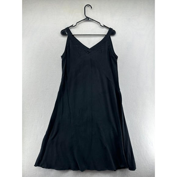 Eileen Fisher Dresses & Skirts - Eileen Fisher A-Line Dress Black Women's Medium Silk Sleeveless V-Neck Pullover